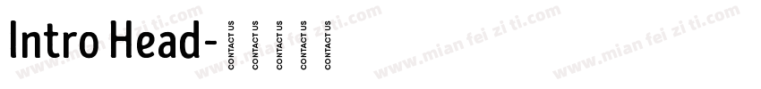 Intro Head字体转换